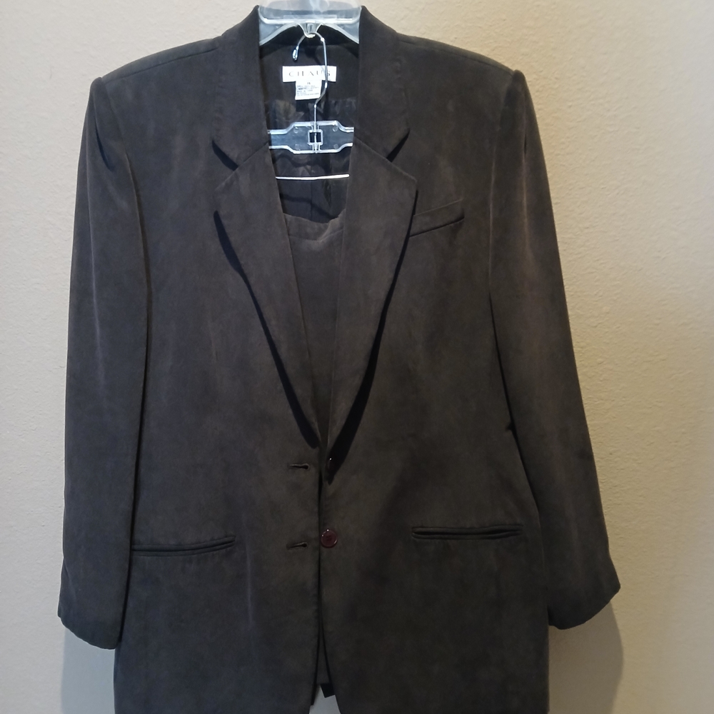 Chaus Chocolate Blazer & Skirt